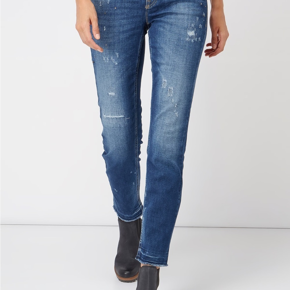 Women's Blue Denim Jeans - Picture 3 of 8